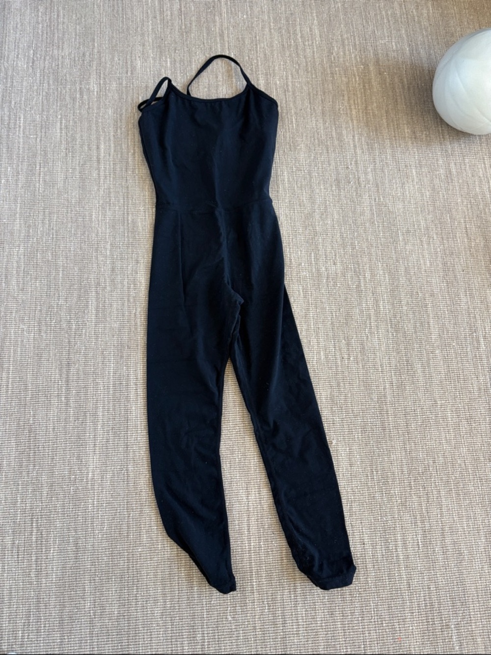 S59 Black Women's Jumpsuit with Slim Straps